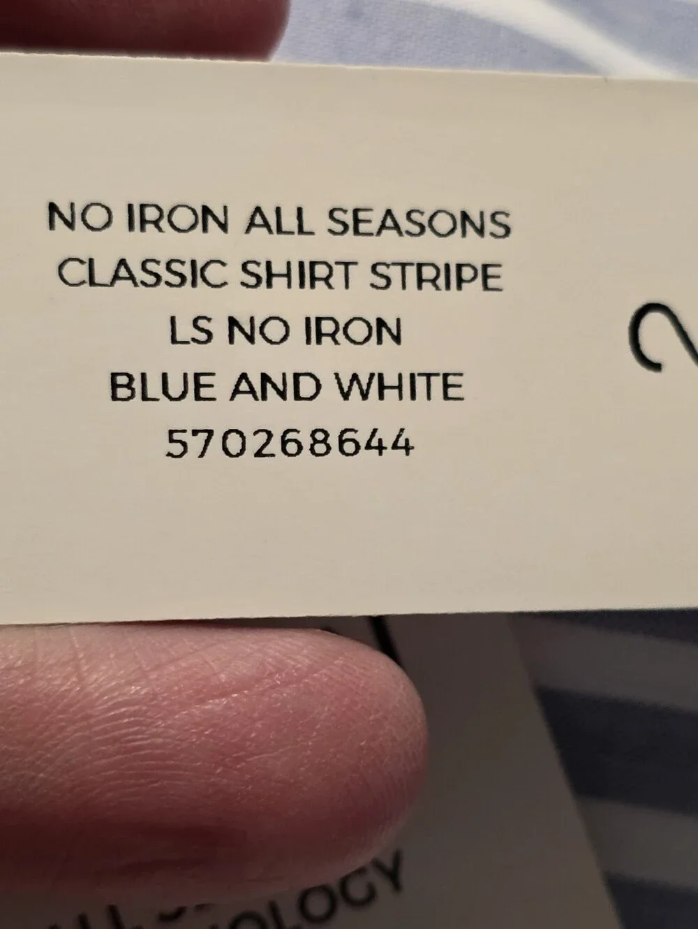Chico's No Iron Stretch Striped Shirt Light Blue & White Size 2= 12/14 - Picture 13 of 16